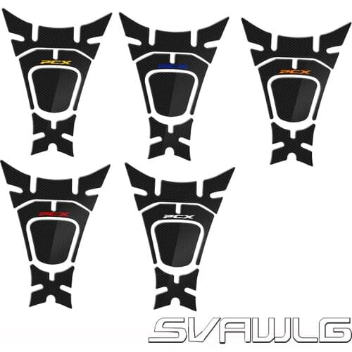 Motorcycle Protector Tank Pad Sticker Fit For HONDA PCX125 PCX150 PCX 125 PCX 150 2018 2019 5D Carbon Fibre Resin Decal 18-19