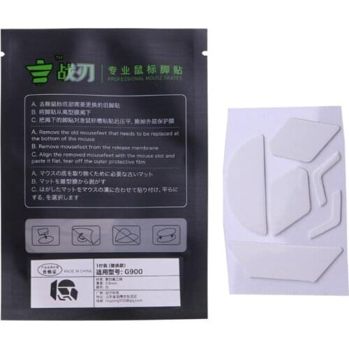 1Pack Professional Mouse Skates Stickers Mouse Feet Pad Glides Rounded Curve Edge Replacement for logitech G900 Mouse Au04 21