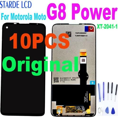 10PCS Original New Tested 6.4" For Motorola Moto G8 Power Lcd Display Touch Screen Digitizer Assembly G8Power XT-2041-1 LCD