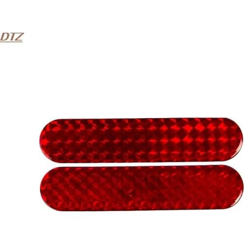 2pcs Car Reflective Stickers Car Door Sticker Decal Warning Tape Reflective Strips 3 Colors Safety Mark Reflector Sticker