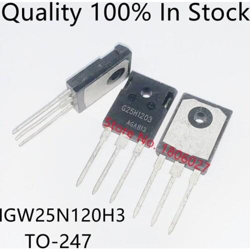 5PCS/lot G25H1203 IGW25N120H3 TO-247 1200V 25A Spot hot sale
