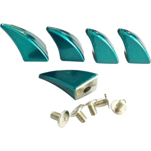 Fityle 5pcs Horn Shape Rivets Stud Spikes for Leather Craft Bag Hat Decoration