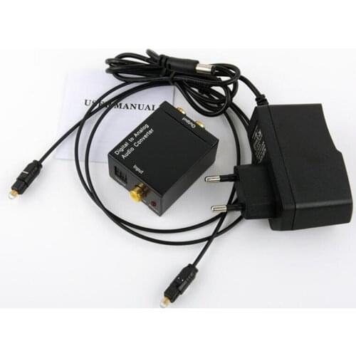 50set 3.5MM Optical Coaxial Digital to Analog Audio Converter DAC Digital SPDIF Toslink to Analog Stereo Audio L/R Adapter