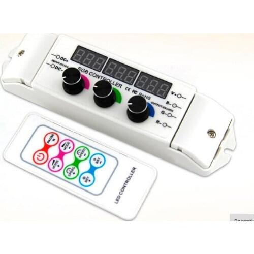 6A/CHx3 Constant Voltage RGB LED controller DC12-24V RF remote LED RGB controller