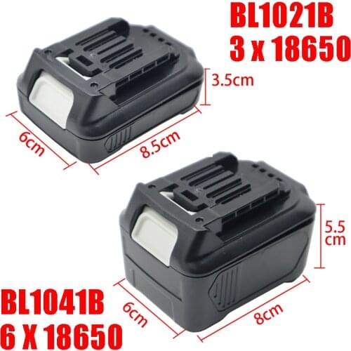 Dawupine BL1021B BL1041B Battery Plastic Case PCB Circuit Board LED For MAKITA 10.8V 12V 3Ah 5Ah BL1021 BL1041 Li-ion Battery