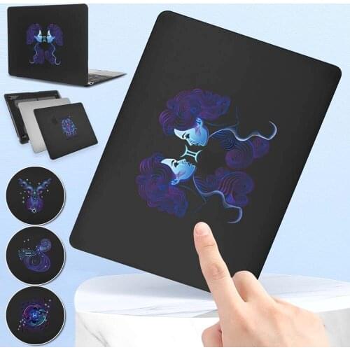 Computer Case for Apple Macbook Air 13" A2337 M1/Macbook 12" A1534/Air 11" Air 13" Dust-proof Matte Black Zodiac Laptop Case