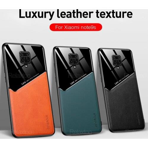 Чехол redmi note 9 pro Leather Car Magnetic holder Case on For xiaomi redmi 9c nfc 9a 9 note 9s note9 pro Shockproof Phone Cover