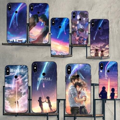 Anime Your Name Kimi no Na wa Phone Case For Xiaomi Redmi 7 8 9t 9se k20 mi8 max3 lite 9 note 9s 10 pro