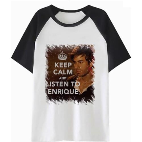 Enrique Iglesias t shirt tee t-shirt harajuku tshirt kawaii femme female women cartoon tops graphic clothing K2340