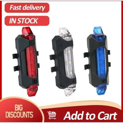 Rechargeable USB LED Bike Bicycle Tail Red Light Cycling Back Multi Wheel Up Bicycle Lights Bike Waterproof Cycling Light