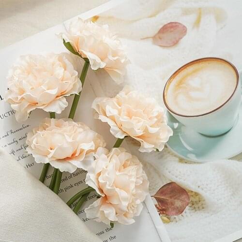 Simulation Peony Home Office Decor Beautiful Fadeless Faux Silk Flower Photo Background Artificial Peony Shooting Props