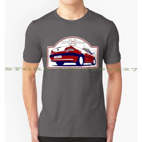 Peugeot 306 Cabriolet Black White Tshirt For Men Women Peugeot Pug 306 Cabriolet Cabrio Pininfarina Convertible French France