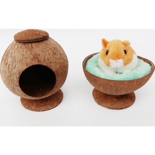 Hamster Coconut Shell Pet Bird Nest Hamster Squirrel Breeding Nest Bird House Pet Supplies