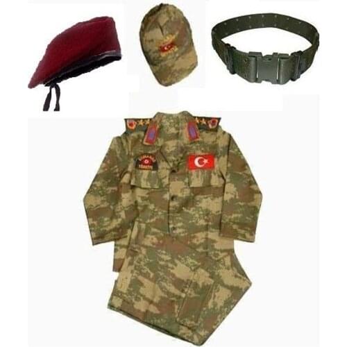 Male Child Maroon Beret Soldier Commando Outfit Molds little küçüktür 1 size big recommended to