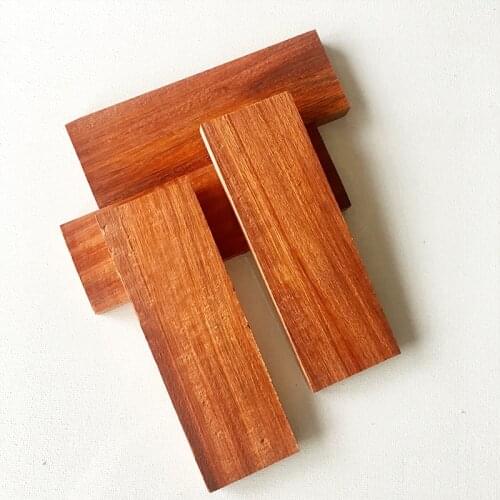 2pcs DIY Knife Handle Material Red Sandalwood 120x40x10mm Size Raw Wood for Handles Crafts Material