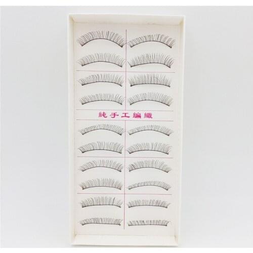 10 Pairs/set Handmade Crisscross Fiber Fake Eye False Eyelashes Makeup Tools Fashion Eyelash Set