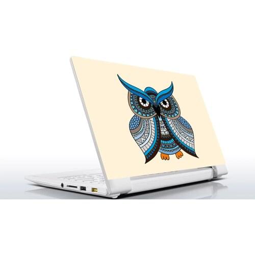 Sticker Master Blue owl ornaments with universal laptop skin for 13 14 15 15.6 16 17 19 "inc notebook decal for Mac, dell, Acer, HP