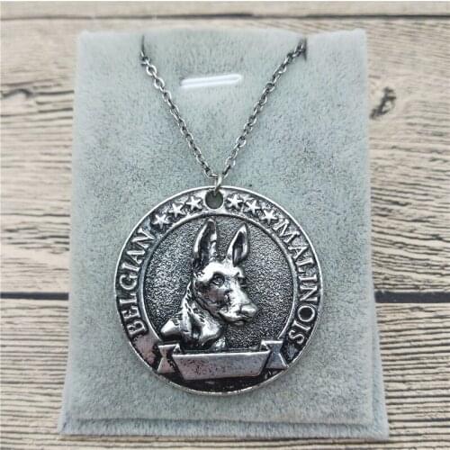 New Belgian Malinois Necklace Classic Style Pet Jewellery Fashion Animal Jewellery Belgian Malinois Dog Pendant Necklace Women