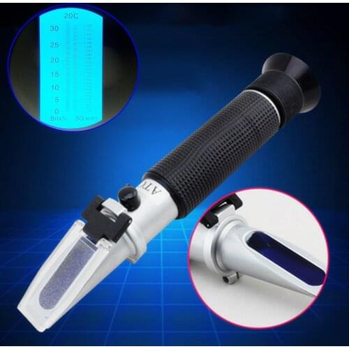 Specific Gravity Refractometer Wort/alcohol Refractometer Brewing Refractometer Dual Scale Beer Fruit Sugar Wort Wine Brew Tool