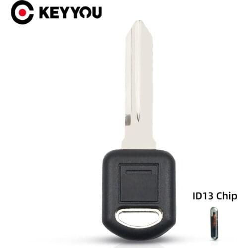 KEYYOU Transponder ID13 Car Key Shell For Buick GL8 PK3 FirstLand For GM Small Key Blade Blank ID13 Chip Car Key Case