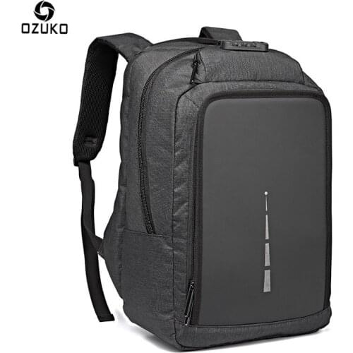 Men Backpack 15.6" Laptop Zip Lock Bag USB Charge Antitheft Men Women Computer Notebook Bag Travel bag Waterproof Luggage Bags