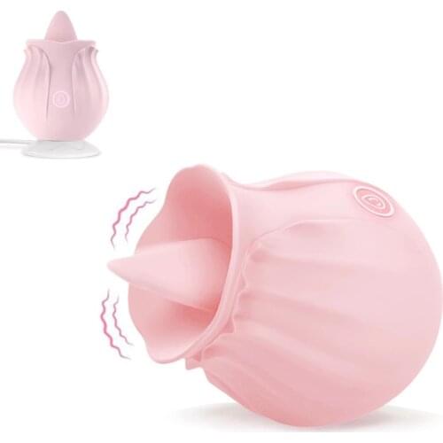 Sex Toy for Females Masturbation Massage Tongue Lick Stimulate Clitoris Stimulator Silicon Lovely Toy Sexual Adult
