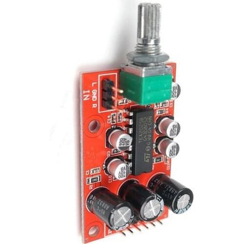 Taidacent TEA2025B Stereo Audio Amplifier Board with Volume Control Potentiometer DC3-12v Mini Portable Power Amp Bridge Mode