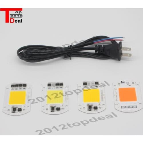 LED COB Lamp Chip 20W 30W 50W 220V 110V Input Smart IC Driver Fit For DIY LED Floodlight Spotlight Cold/Warm White/Full Spectrum