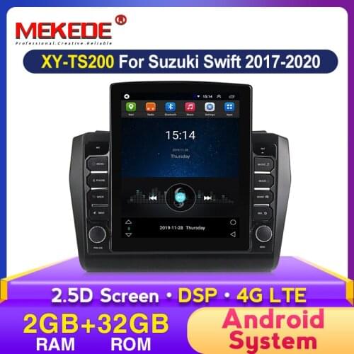 Tesla Android 9 Inch Car Radio For Suzuki Swift 2017 2018 2019 2020 HD Touch Screen BT GPS Navigation Multimedia Player DSP SWC
