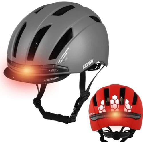 Bike Helmet With LED Warning Turn Signal Light Urban Commuting Bicycle Cycling Helmet Safety Night Riding Smart Helmet clismo