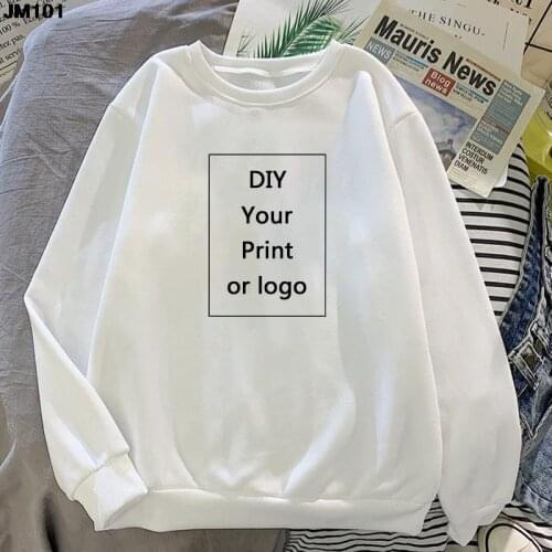 Customized Printing Women Hoodies Harajuku Woman DIY Your Like Photo Or Logo Sweatshirts Fashion Custom Unisex Clothing Pullover