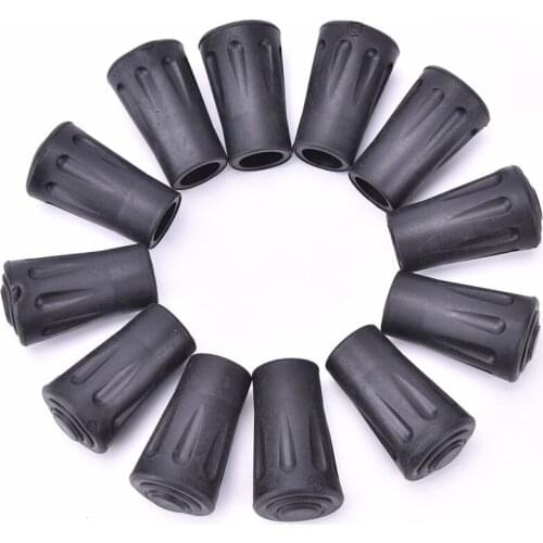 1/2/12Pcs Sport Climbing Cane Crutch Alpenstock Tip Walking Hiking Stick Tips End Rubber Caps Repair Replacement Accessories