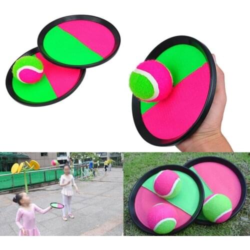 1set outdoor sports catching game childrens sucker sticky ball toy set throwing catching parent-child interactive toys