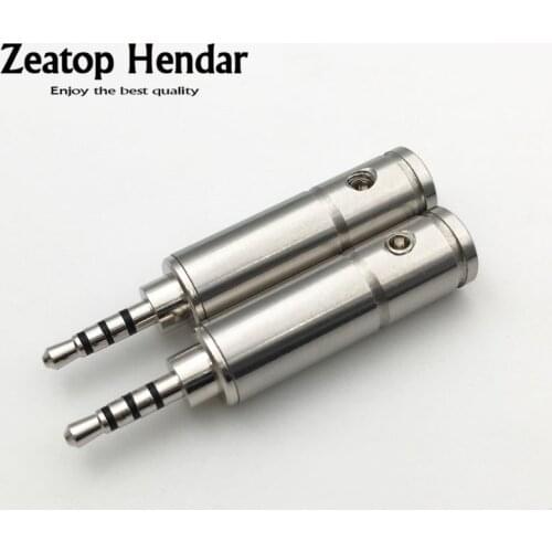 1Pcs HiFi Copper Rhodium Plated 2.5 Audio Plug 2.5mm 4Pole Male Jack for DIY Repair Headphone Solder Speaker Wire Connector