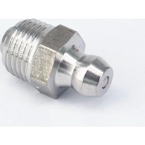 10pcs 1/8" BSPP/BSPT Male 304 Stainless Steel Grease Zerk Nipple Fitting For Grease