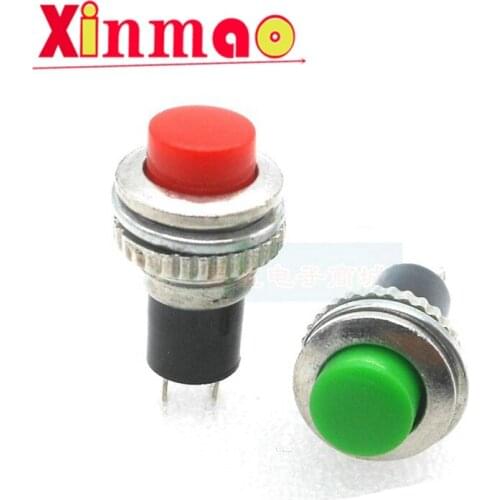 10Pcs New Ds-316 No Lock Switch 10mm Red Doorbell Switch/reset Switch/Small Round Push Button