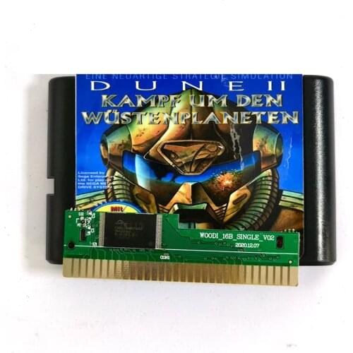 Dune Der Kampf um den Wuestenplaneten 16 Bit MD Game Card Sega Mega Drive Genesis