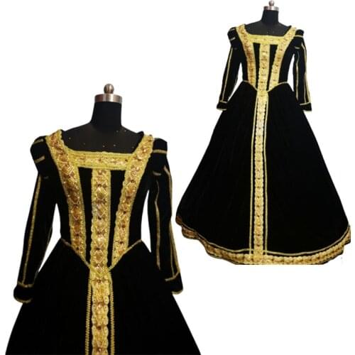2020 New Vintage costumes 18th Duchess Retro medieval Renaissance Reenactment Theatre Civil war Victorian dress D-742