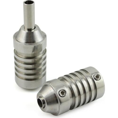 25mm 304L Stainless Steel Anti-slip Tattoo Machine Grip Tube Back Stem Supply -- TSBS007