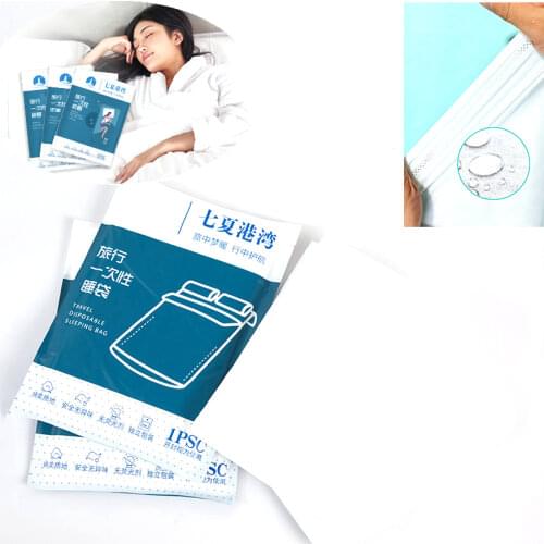 1pcsDisposable Bed Sheets Non-woven Travel Sleeping Bag Hotel Anti-dirty Sleeping Bag Set Portable Outing Travel Bedding