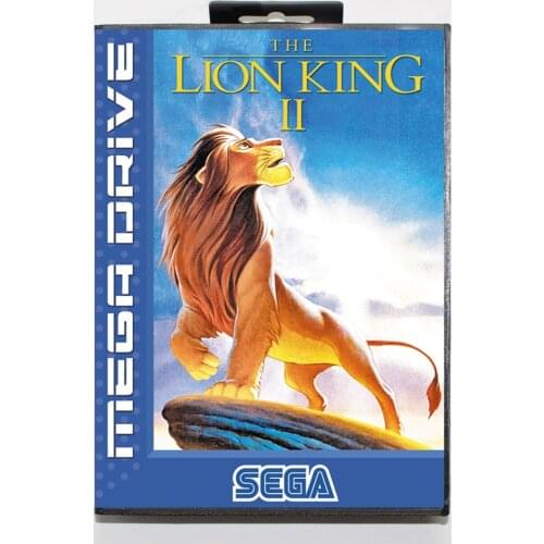 Lion King 2 16bit MD Game Card For Sega Mega Drive/ Genesis with Retail Box