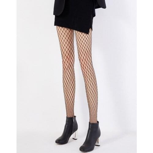 Fishing Net Stockings Black Silk Hollow Sexy Fashion Mesh Gotico Leggings Women Leggings Summer Spring Autumn