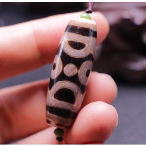 Magic Power Tibetan Old Oily Agate 3 Eye Stars Lotus Base dZi Bead Totem Amulet LKbrother Saurces Top Quality Garrentee