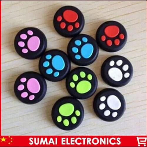 30pcs/lot Multicolor Silicone Cap Thumb Stick Grip Cap Cover Joystick Thumb stick Caps For PS4/XBOX ONE/XBOX360/PS3