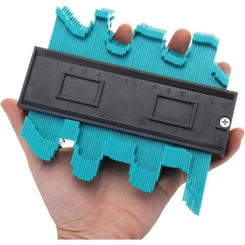 Multifunction Gauge 5 Inch Plastic Profile Copy Contour Gauge Standard Pipe Tile Laminate Gauge General Tools Duplicator