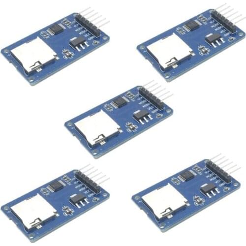 2PCS for MicroSD Card Module TF Card Reader/Writer SPI Interface with Level Conversion Chip