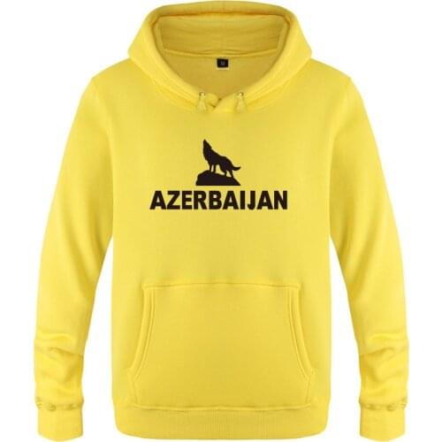 Men Hoodie Azerbaijan Baku Print Hoodies Men Fleece Long Sleeve Mans Hooded Sweatshirt Pullover Overcoat Moleton Masculino