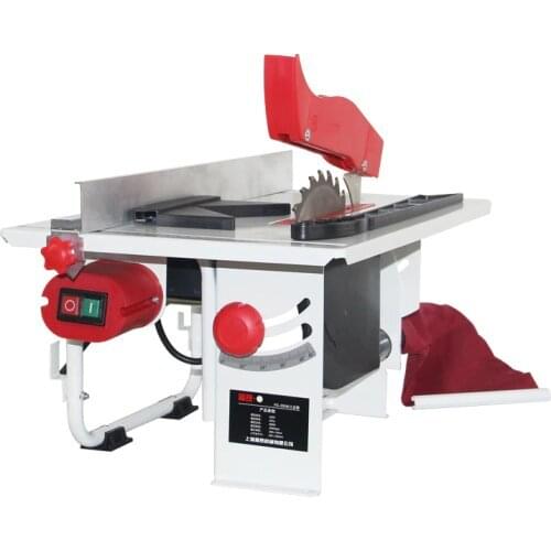 Dust-free Push Table Saw Household Mini Chainsaw 220V Woodworking Desktop Table Panel Saw Copper Wire Cutting Machine FS-200