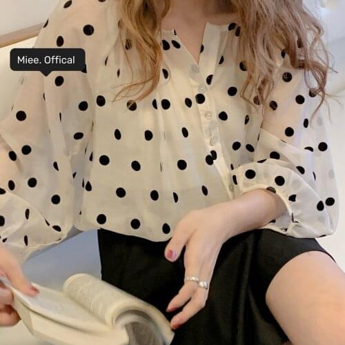 Блузки в горошек PLadderman China At AliExpress