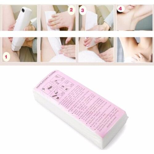 100Pcs/Pack For Depilation Ing Strips Non-woven Fabric Epilator Papers Depilatory Beauty Tool For Body Leg Hair Removal